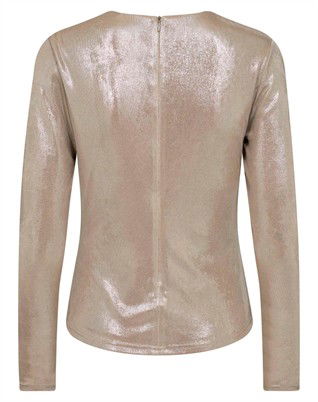 Margot CC Drape Bluse - Champagne